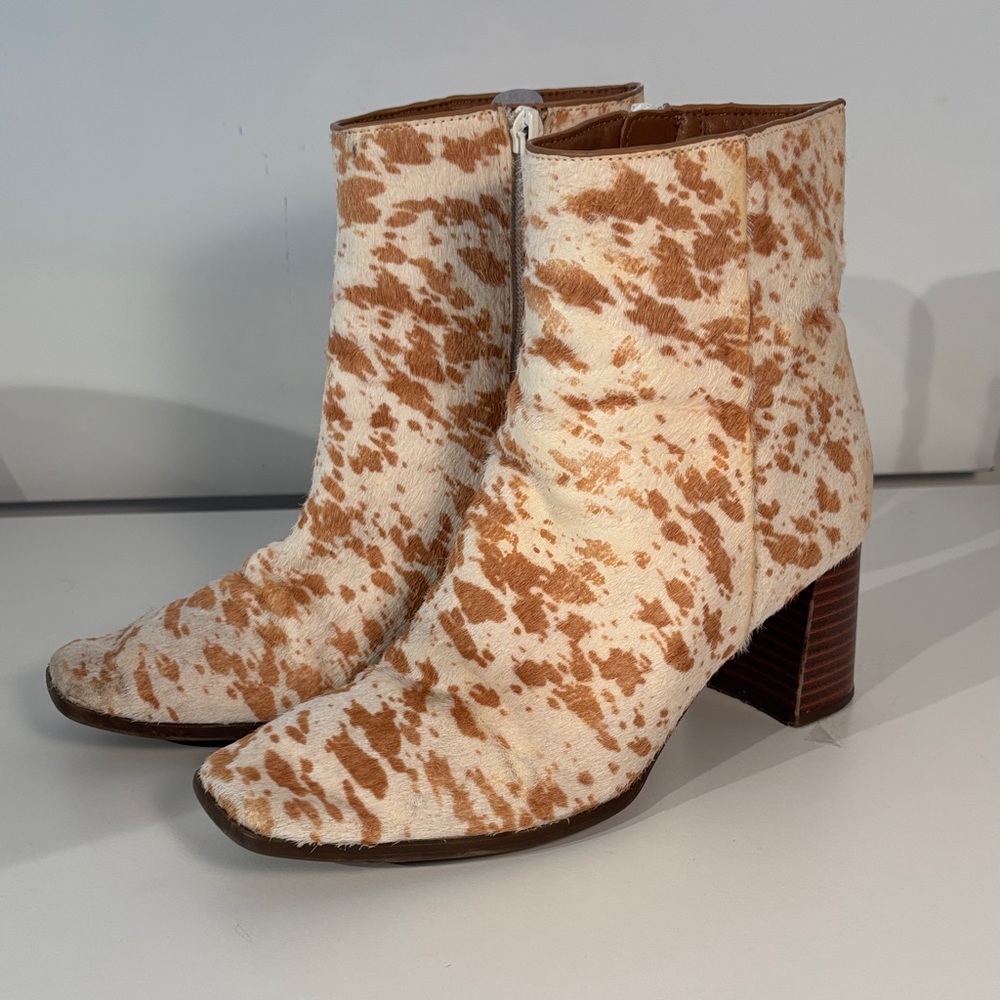INC International Concepts Calf Hair Ankle Boots